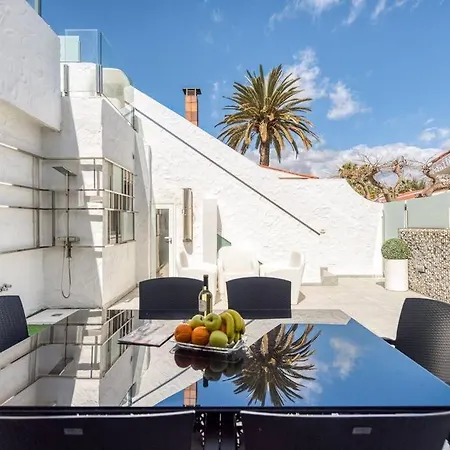 Villa Pasito Blanco, Rooftop With Views To Maspalomas *